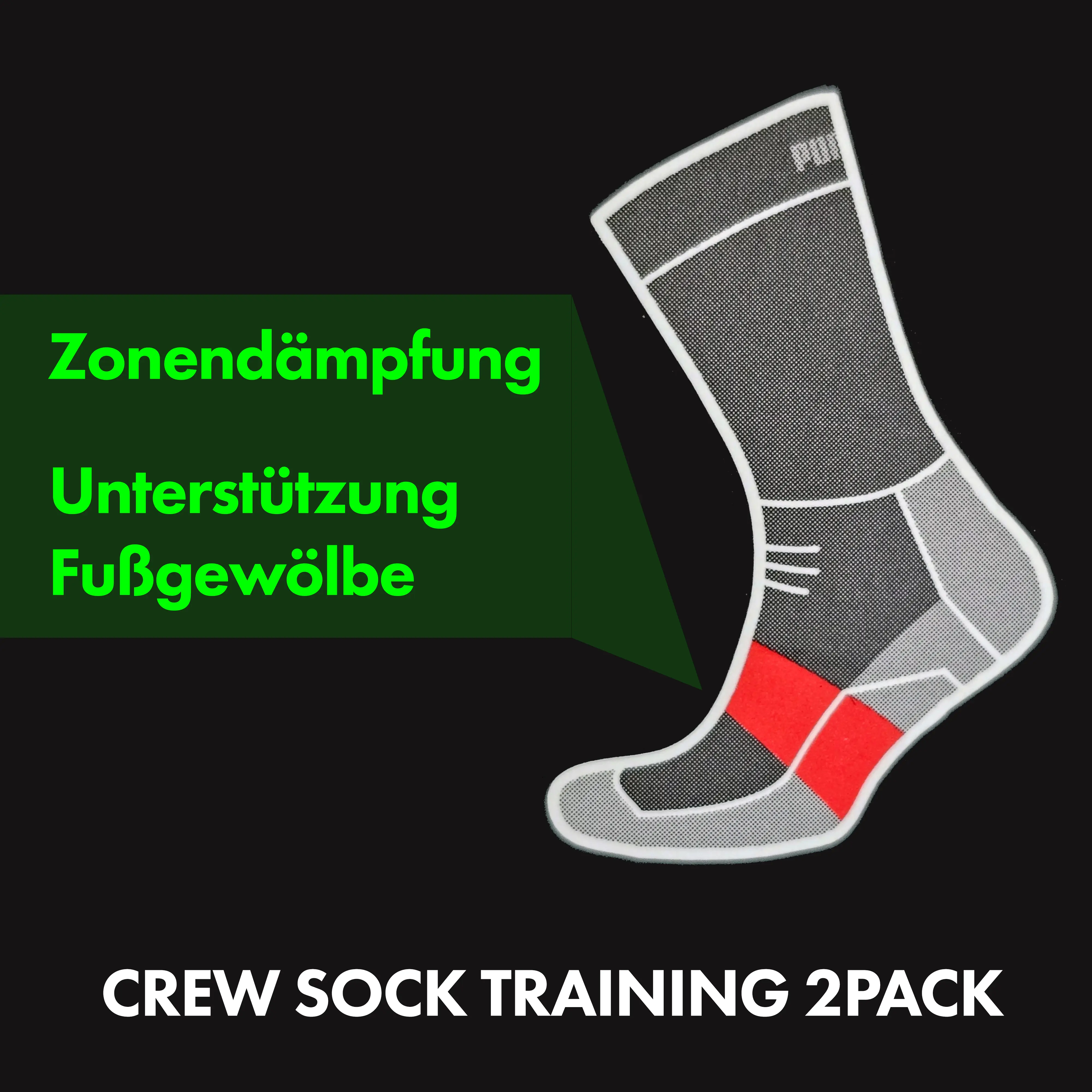 PUMA TRAINING CREW SOCK ZONAL CUSHIONING & ARCH SUPPORT